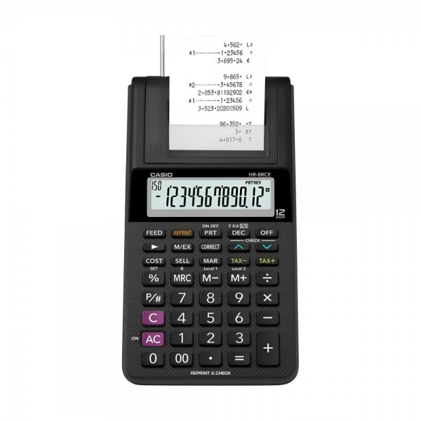 HR-8RCE BK Αριθμομηχανή CASIO