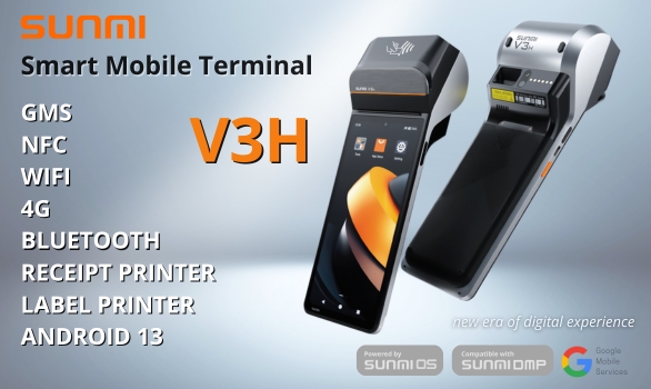 SUNMI V3H Smart Mobile Computer. SUNMI V3H Smart Mobile Computer.