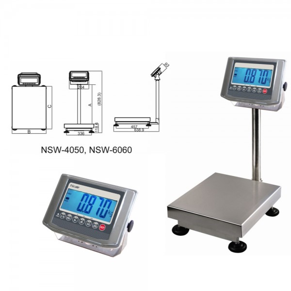 NSW 60K Waterproof Digital platform scale