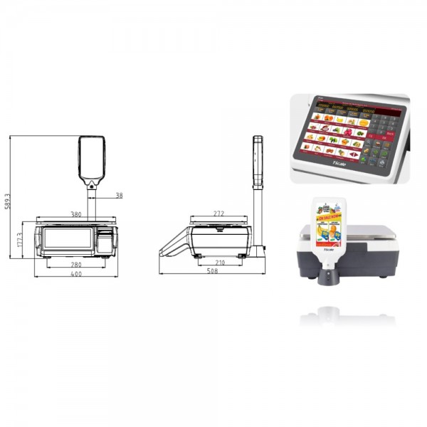 IP-30 Label Scale with printer